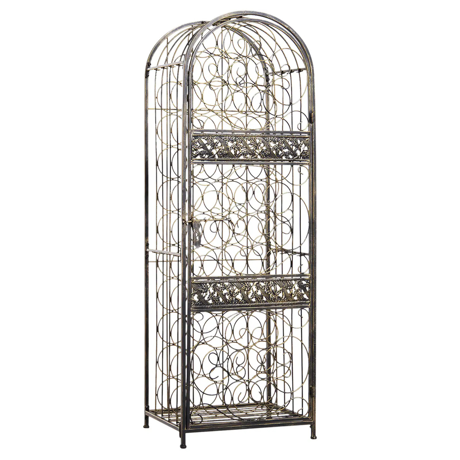 Kahomvis 45 -Bottle Bronze Iron Wine rack one_size | AC-QPAOSS-01 | Lowe's