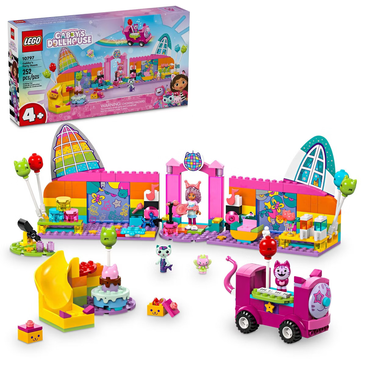 LEGO 4+ Gabby's Dollhouse Gabby's Party Room Playset with Pink Car 10797 | Target