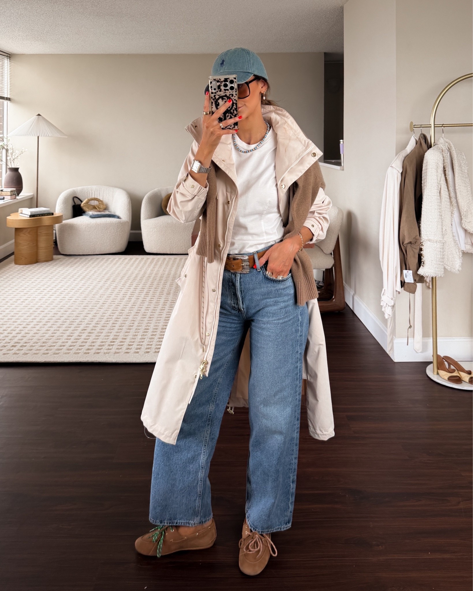 Doc app and shots day + office outfit 
Rain jacket is sold out, linking a a similar one I also love. My jeans are the perfect stifle for spring and summer love the high rise and wide leg, tts/25 - tee xs (cinched waist)

#LTKootd #LTKOver40 #LTKSeasonal