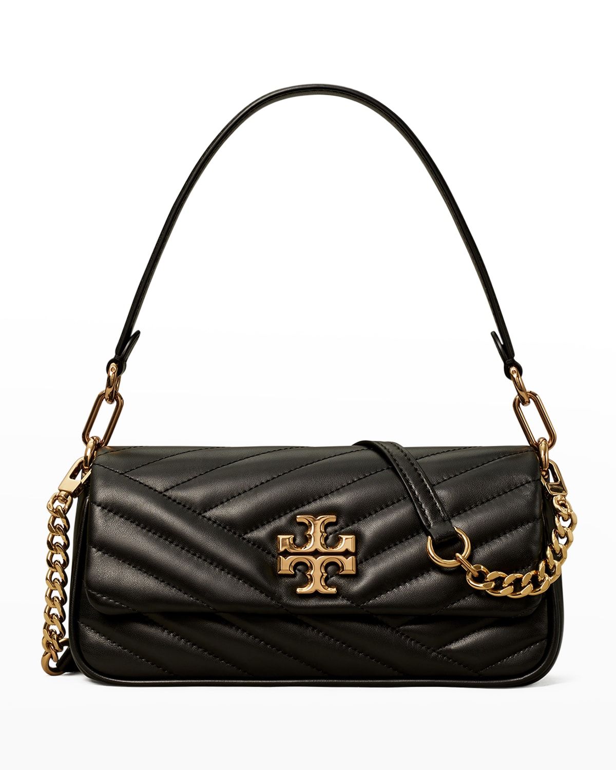 Kira Small Chevron-Quilted Flap Shoulder Bag | Neiman Marcus