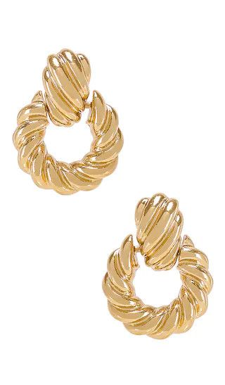 Rya Hoops in Gold | Revolve Clothing (Global)