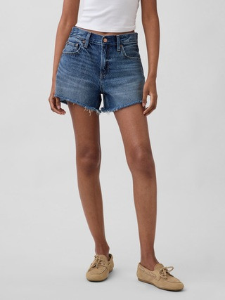 4" Mid Rise UltraSoft Relaxed Cutoff Shorts | Gap (US)