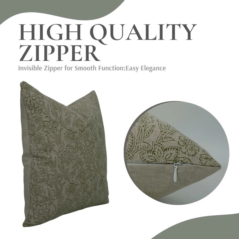 Linen Square Indoor/Outdoor Pillow Cover | Perigold