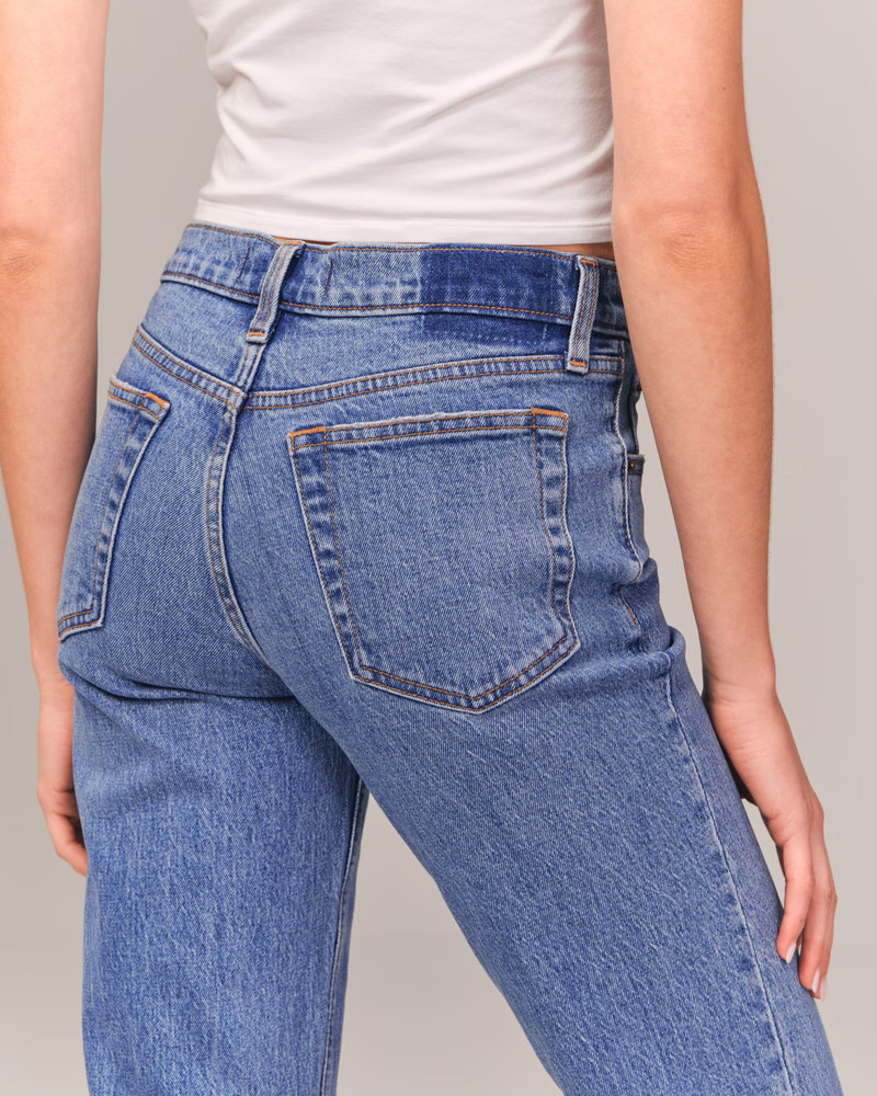 Mid Rise 90s Straight Jean | Abercrombie & Fitch (US)