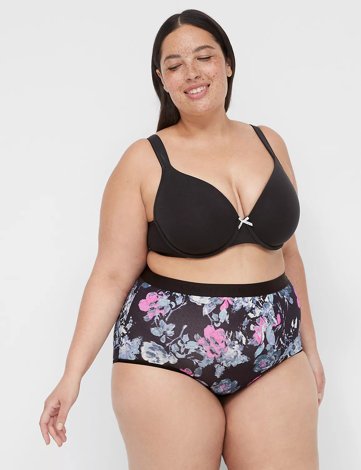 Cotton High-Waist Brief Panty With Wide Waistband | LaneBryant | Lane Bryant (US)