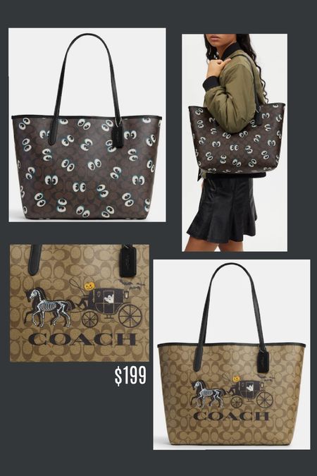 Coach Outlet Halloween collection 2023 part 4 of 7 // Halloween purse bag handbag tote spooky season gothic spooky eyes spooky carriage skeleton horse pumpkin ghost city tote leather 

#LTKitbag #LTKSeasonal #LTKHalloween