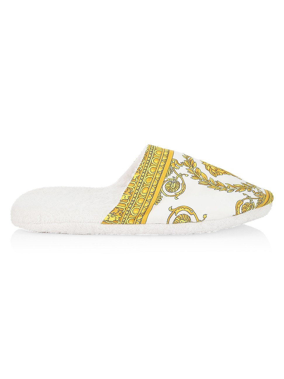 Women's Barocco Cotton Slippers - White - Size 11 | Saks Fifth Avenue