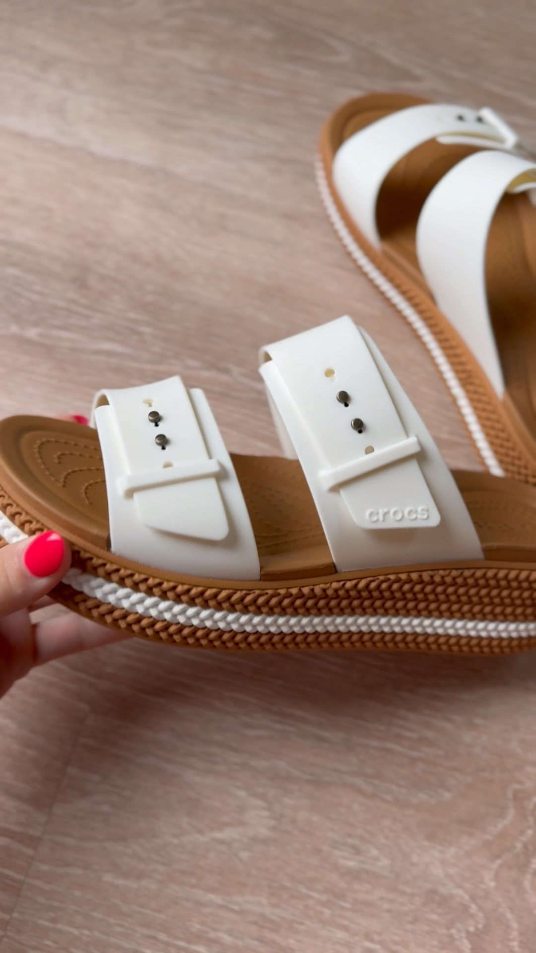 These @Crocs Brooklyn sandals are a yes from me! Cute, comfy, and versatile enough for errands or dinner out. The espadrille sole adds a fun twist, and the LiteRide™ foam? Chef’s kiss. #ad #giftedbycrocs #CrocsSandals 

#LTKShoeCrush