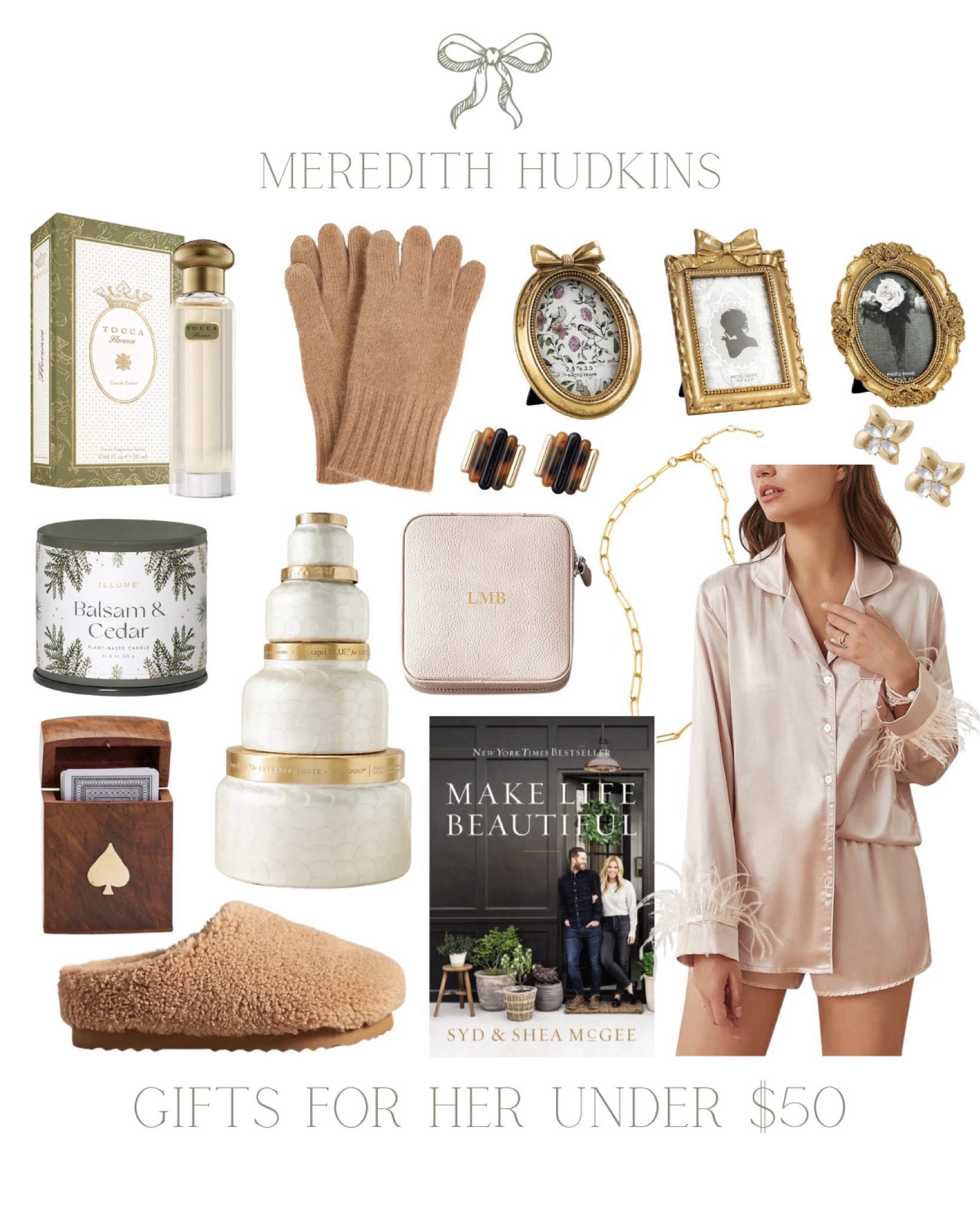Gifts for her gifts Christmas gifts gifts for mom gifts for sister gifts for best friend, gifts for daughter, pajamas, perfume shops, small small business, preppy, classic timeless picture, frame, home, decor slippers, house, shoes, Anthropologie , Amazon, Cottonwood, Company, Meredith, Hudkins, Market, and Graham Tuckernuck  Shea McGee.

#LTKHoliday #LTKGiftGuide #LTKFindsUnder100