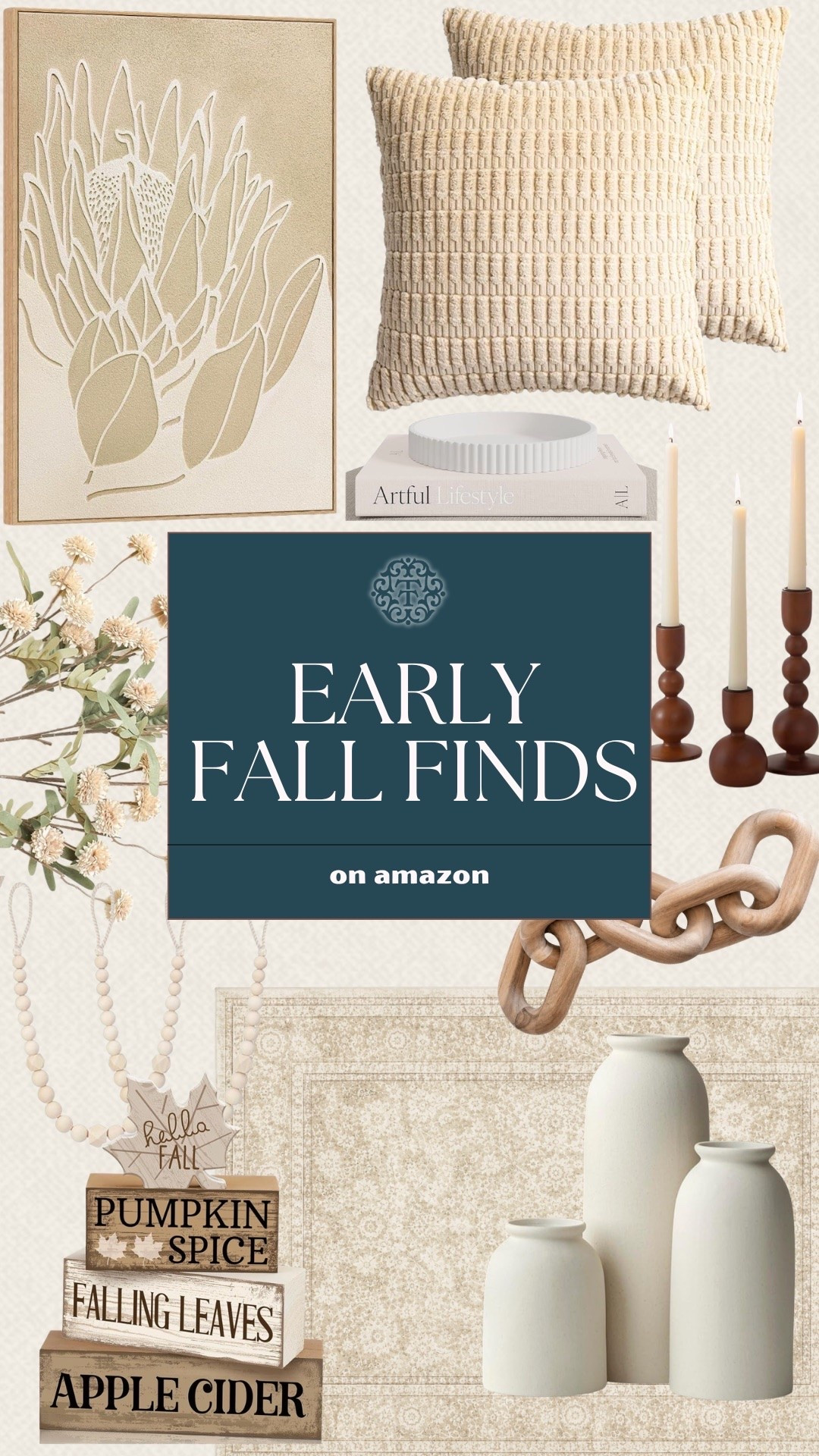 Amazon is a great place to find simple pieces that give your home a fresh fall feel. I love the neutral tones in these finds, from the textured pillows and artwork to the candles and little seasonal accents. They’re easy additions that bring warmth to a space while keeping everything feeling light and inviting.

#LTKSeasonal #LTKHome #LTKOver40