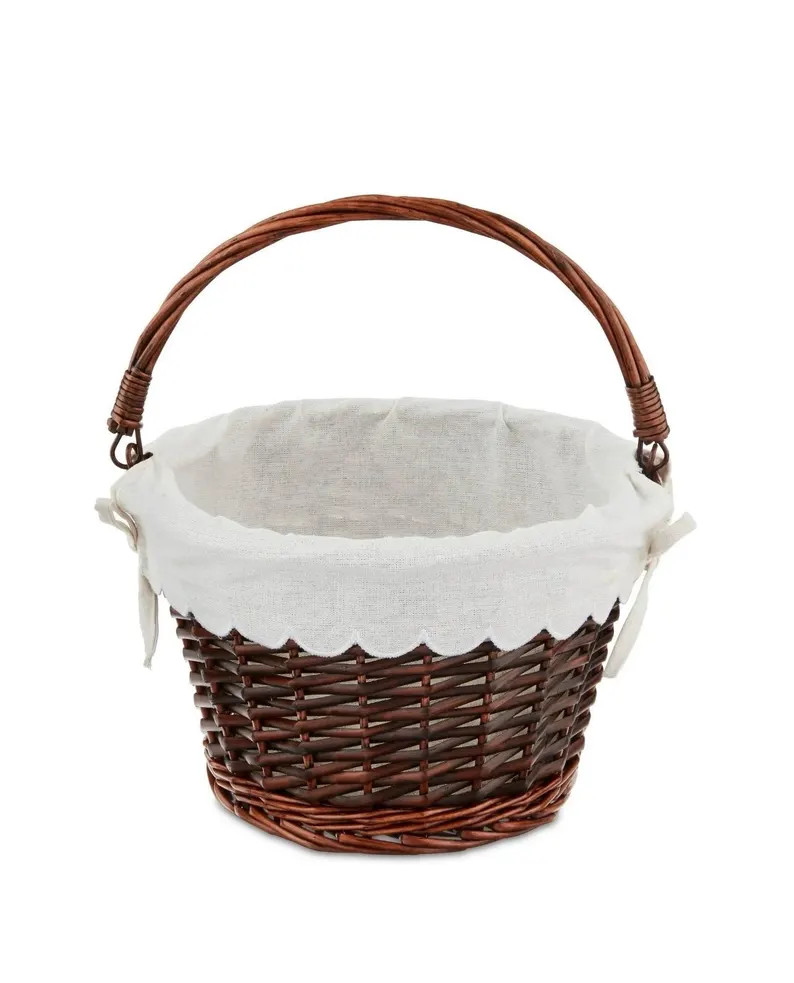 Personalized Easter Basket With Scalloped Basket Liner, Embroidered Easter Basket, Custom Kids Ba... | Etsy (US)