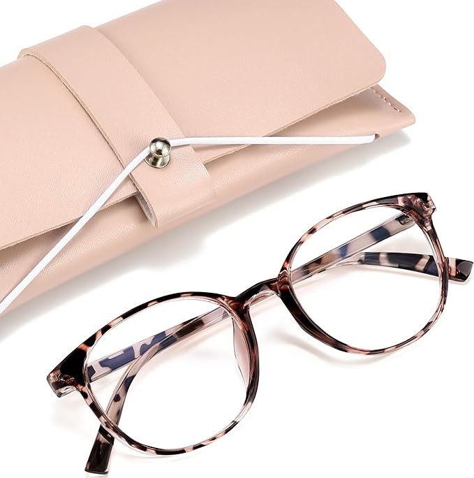 miyya Blue Light Blocking Glasses Women, Fashion Round Transparent Anti Blue Light Glasses with A... | Amazon (US)