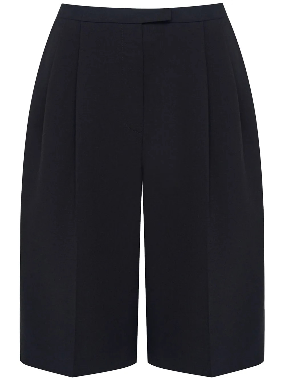 12 STOREEZ high-waisted Pleated knee-length Short - Farfetch | Farfetch Global