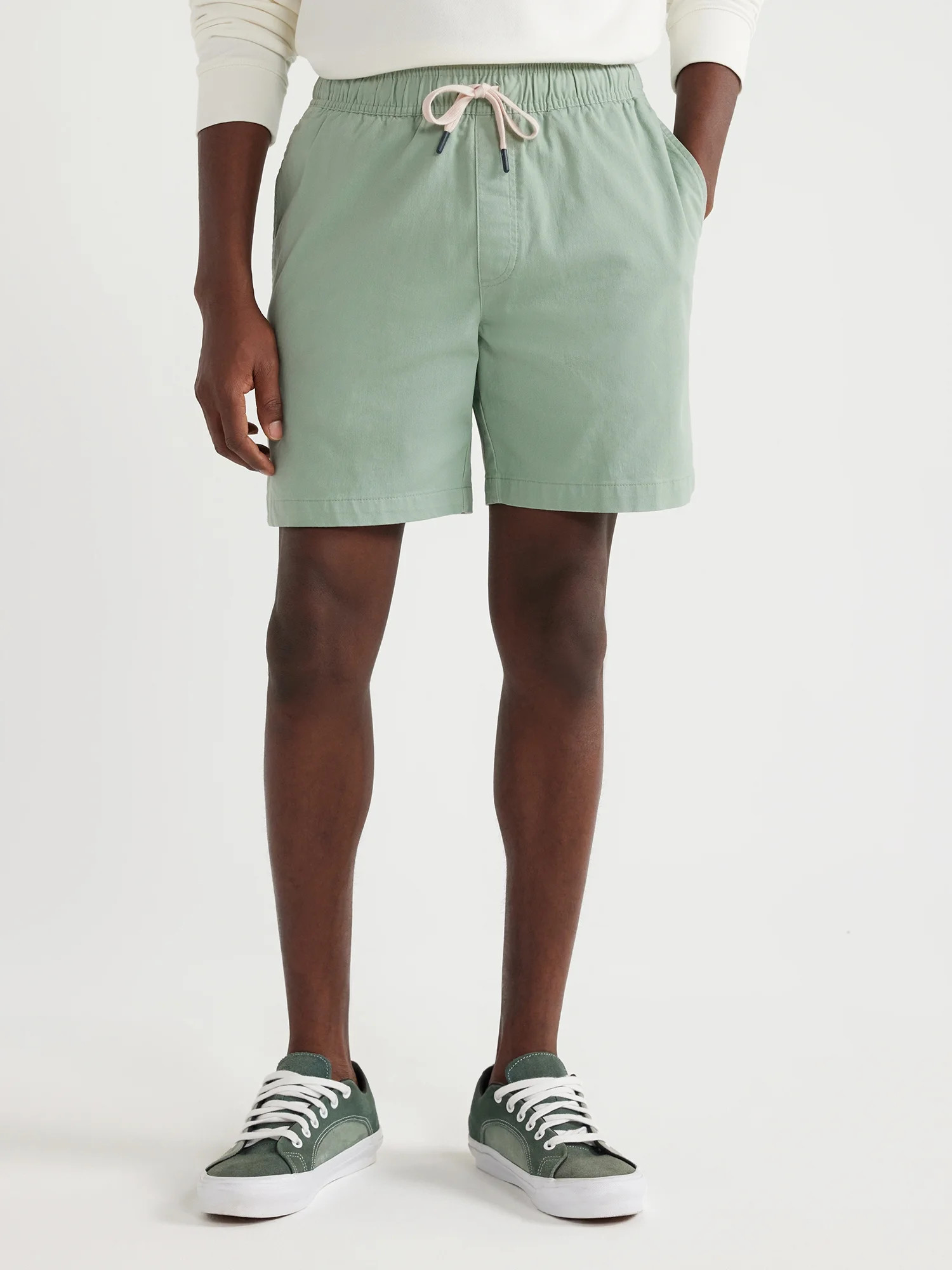 Free Assembly Men's Pull On Shorts with Drawstring, Sizes S-3XL - Walmart.com | Walmart (US)