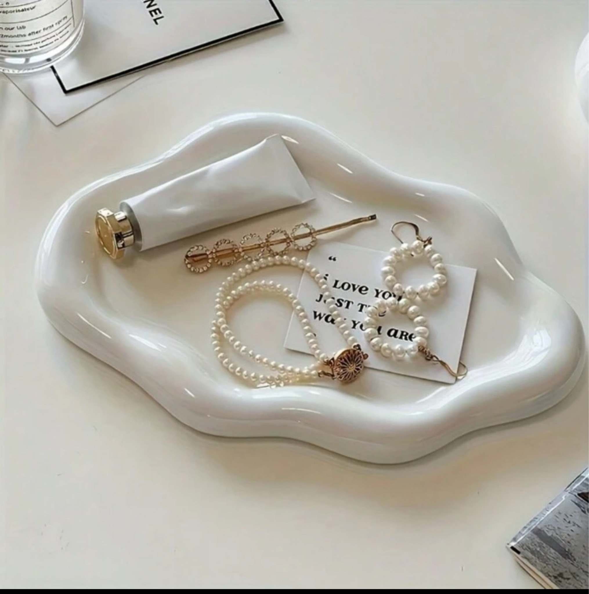 Elegant ceramic tray 

#LTKHome #LTKSaleAlert #LTKFindsUnder50