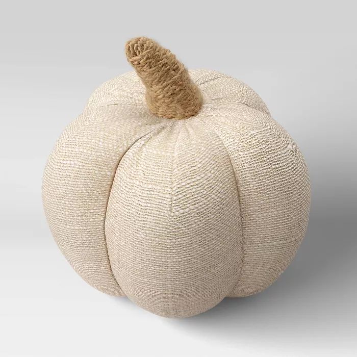 4&#34; x 4&#34; Fabric Pumpkin Figurine Cream - Threshold&#8482; | Target