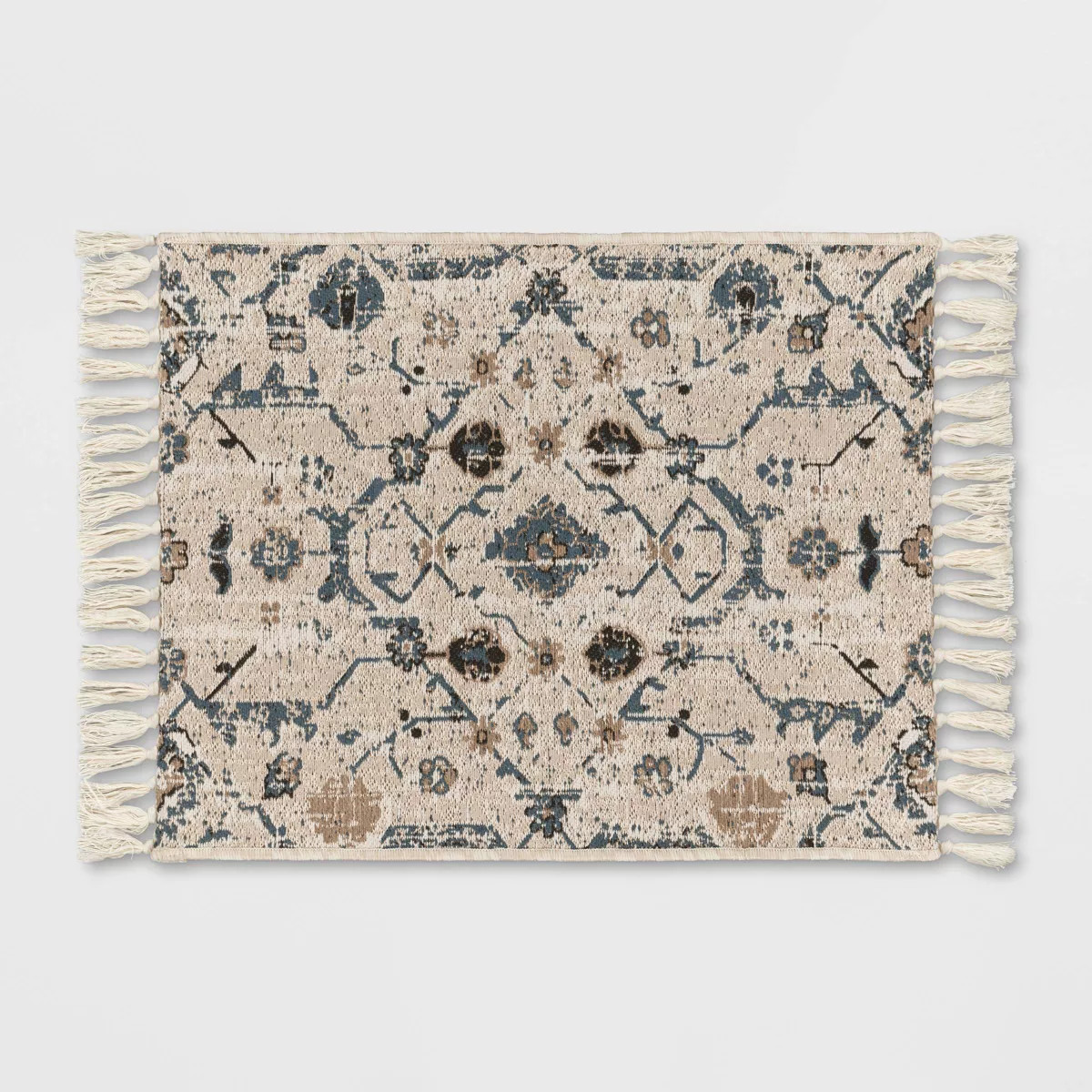 Vintage Persian Linen Rectangular Woven Outdoor Rug Multicolor Naturals - Threshold™ | Target