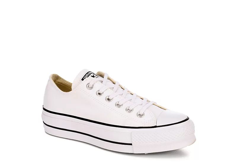 WHITE CONVERSE Womens Chuck Taylor All Star Low Lift Sneaker | Off Broadway Shoes