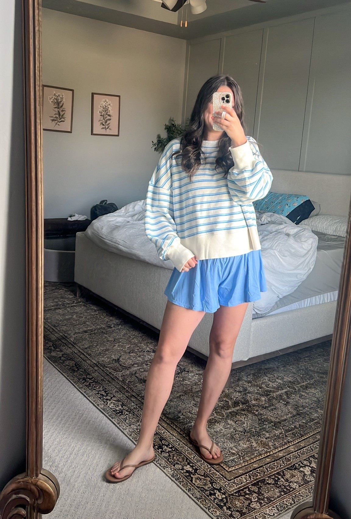 Comfy weekend mom outfit! I’m obsessed with this blue. Top and bottoms are both M, tts!! 

Comfy outfit / comfy mom outfit / striped top / crossover active shorts / active shorts / athletic shorts / mom shorts / mom outfit / easy mom outfit / SAHM outfit / comfy but cute / aerie / summer outfits / weekend outfits / mom style / post Partum outfit / flowy shorts

#LTKmomlife #LTKootd