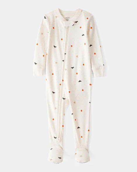 Baby 1-Piece Halloween 100% Snug Fit Cotton Footie Pajamas - Ivory | Carter's Inc