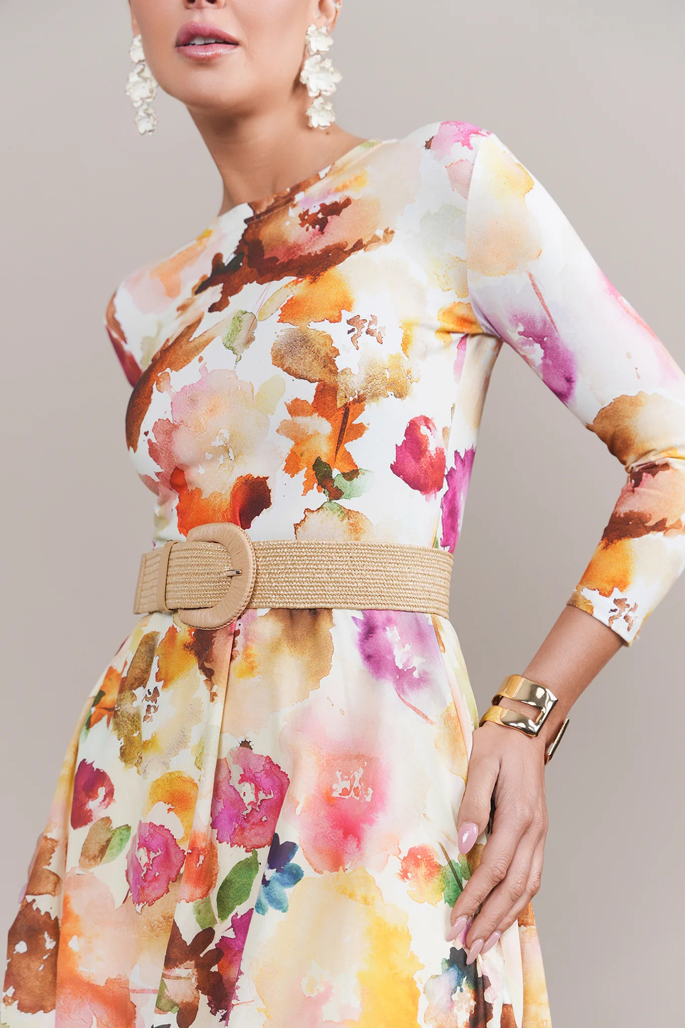 Tempo Belt in Natural Raffia | Apparalel