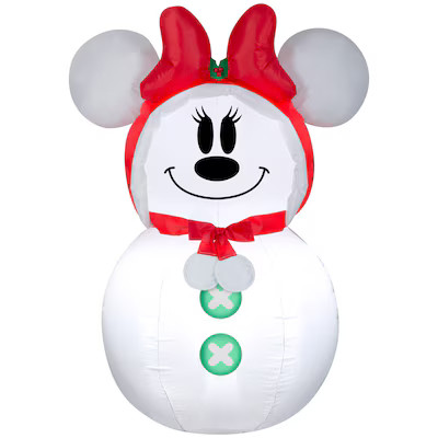 Disney 3.5-ft LED Minnie Mouse Christmas Inflatable | Lowe's