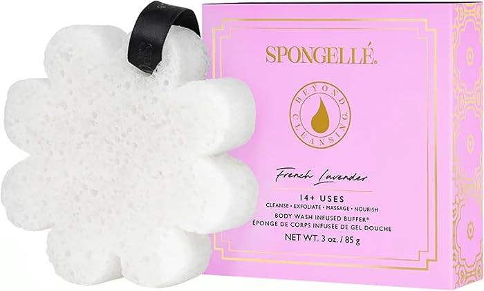 Spongell\u00e9 French Lavender Wild Flower Bath Sponge with Box for Mothers Day Gift | Built-in B... | Amazon (US)