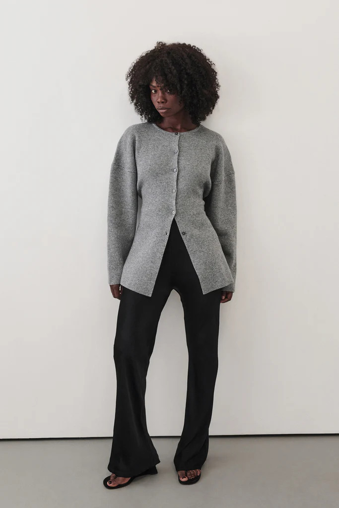 MARTHA GREY MARLE CINCHED CARDIGAN | DISSH
