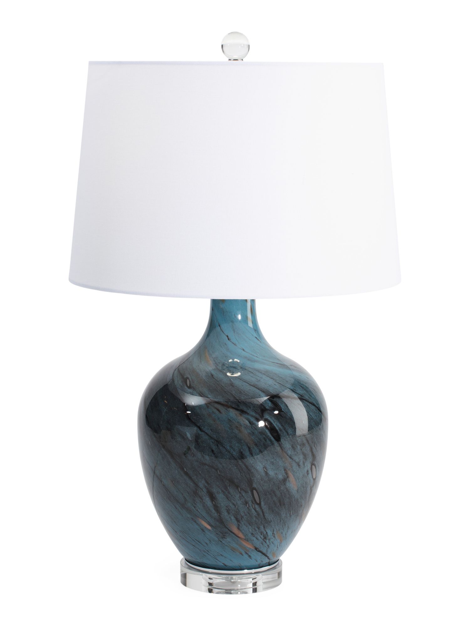 27.5in Glass Table Lamp | Furniture & Lighting | Marshalls | Marshalls