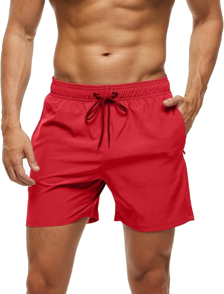 Mens Swimming Trunks Swim Shorts Gym Athletic Workout Running Sports Golf Lounge Clothes Casual S... | Amazon (US)
