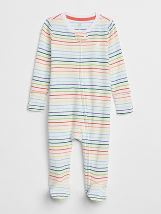 First Favorite Print Footed One-Piece | Gap US