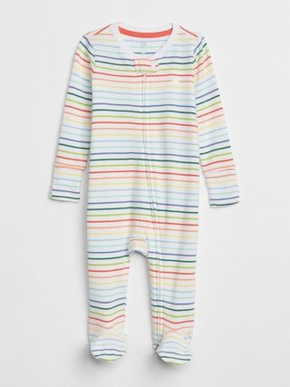 First Favorite Print Footed One-Piece | Gap US