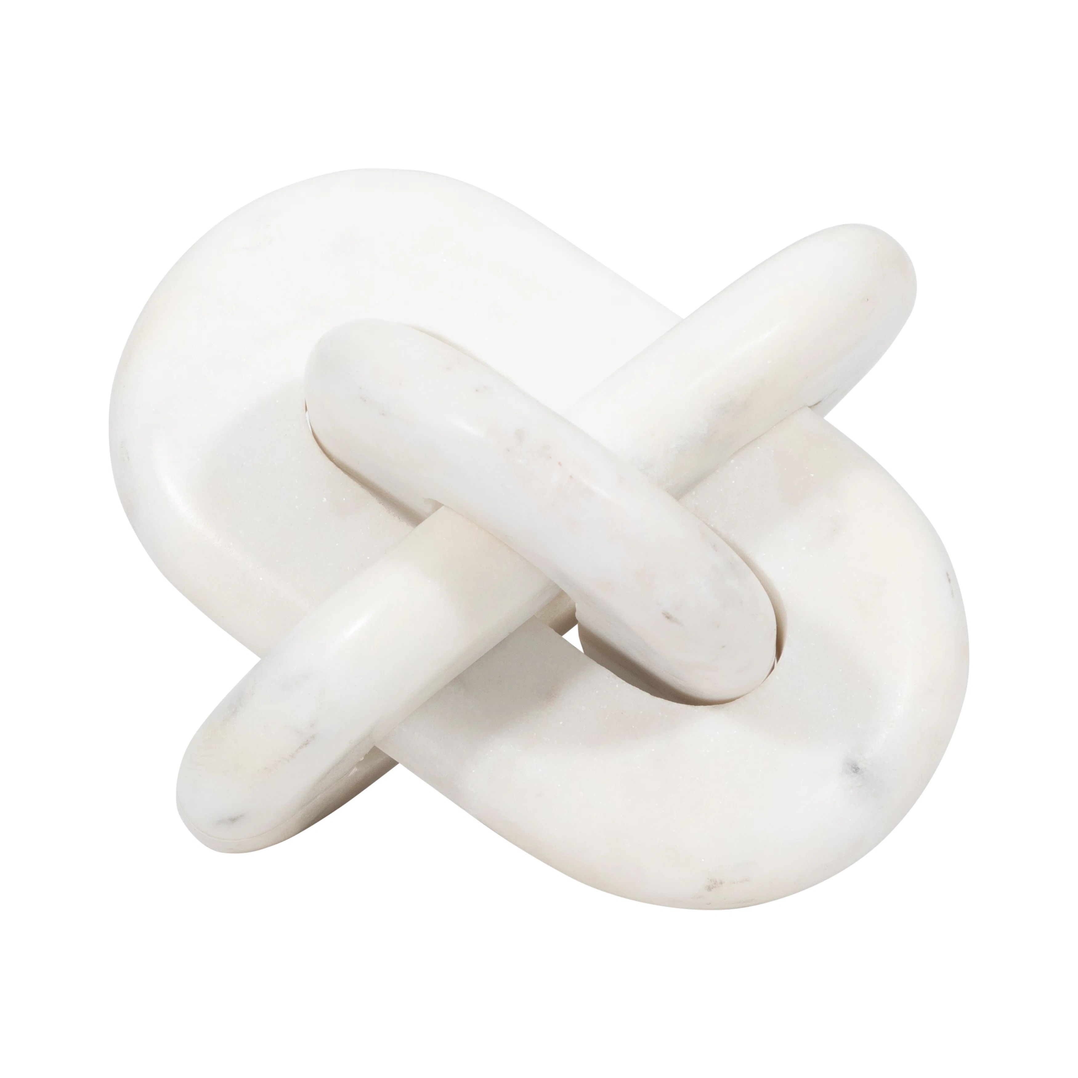 Wrought Studio Neutral Modern Marble Oval 6" Knot Decor - 6" x 6" x 6" | Wayfair | Wayfair North America