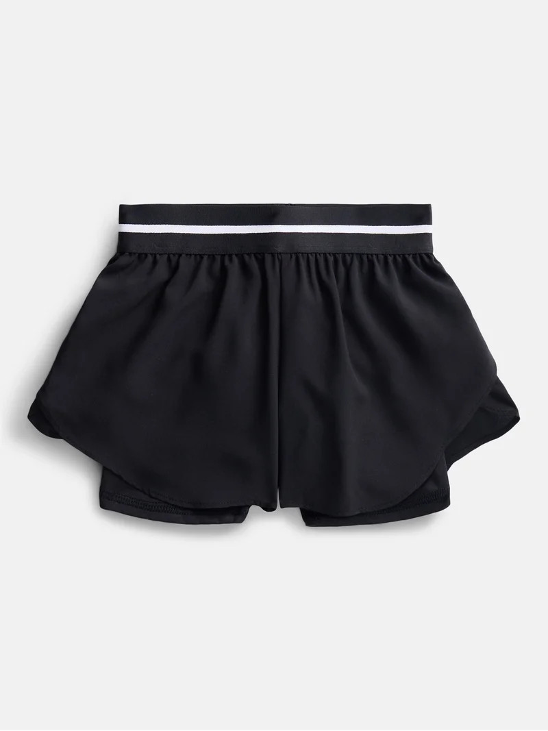 Athletic Works Girls Active 2 In 1 Shorts, Sizes 4-18 & Plus | Walmart (US)