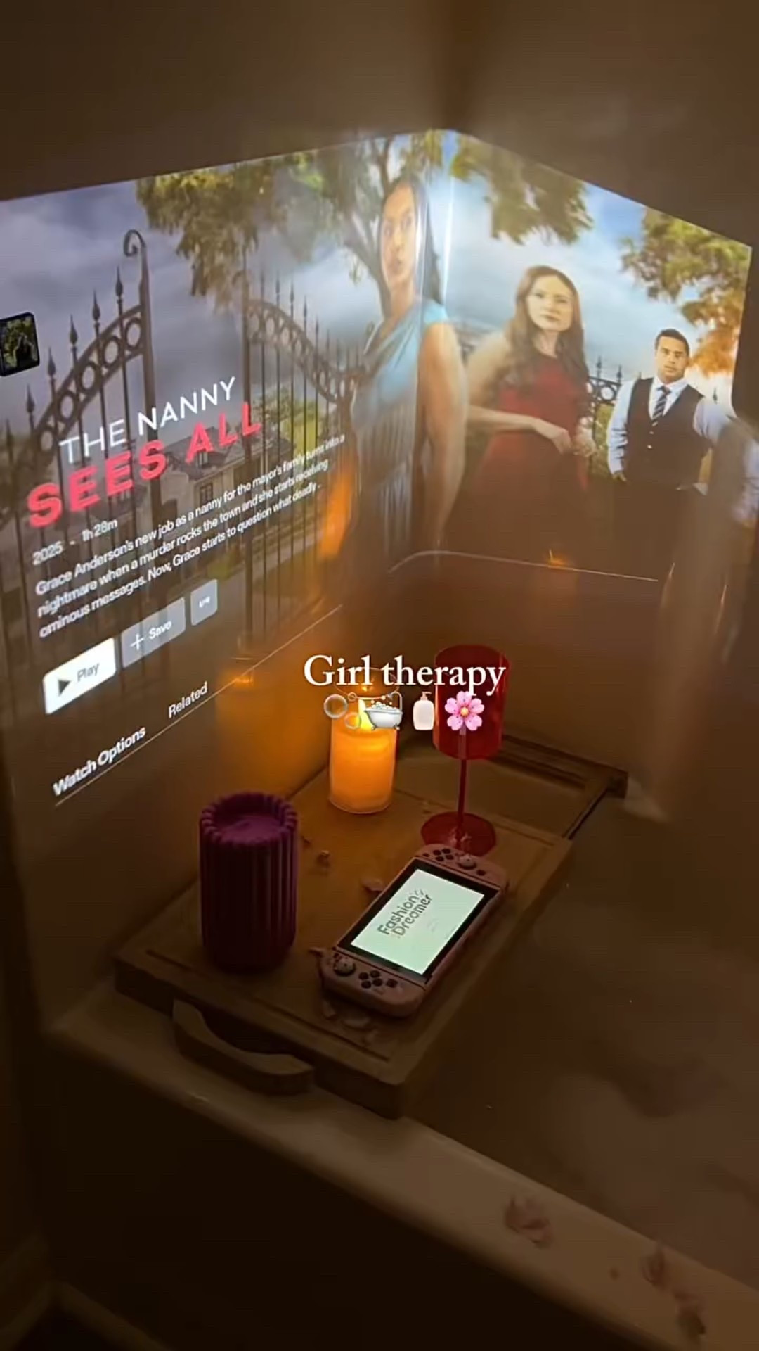 Putting a projector in the bathroom is a VIBE! You just upgraded your self care routine by watching this! You’re welcome! Adding the diffuser gave it such a relaxing scent and the bath bomb CHEFS KISS! This bath bomb from @daisebeauty smells AMAZING! My skin also felt extremely soft getting out too!! 🥰🌸

Products used:

Diffuser: @yourseasonslife 
Bath bomb: @daisebeauty 
Body wash: @dove and @crumbl 
Scrub: @victoriassecret 
Movie: @lifetimetv 
Game: @nintendoamerica 

-
-
#unwindwithme #unwind #bathroominspo #bath #bodycare #bodycareroutine #nightroutine #cozy #cozyvibes #pink
#relaxingnightroutine #girlythings #pinterestinspired #girlytiktok #skincare #pinkaesthetic #nightvibes #cleangirl

#LTKFamily #LTKBeauty #LTKHome