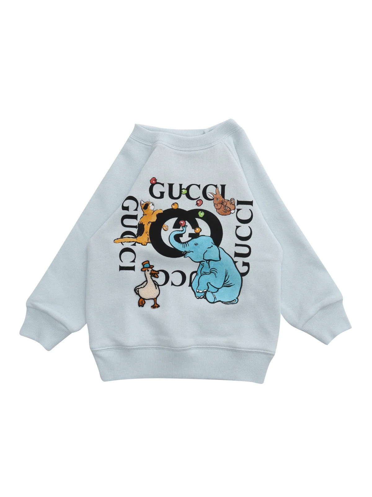 Gucci Kids Animal Logo Printed Crewneck Sweatshirt | Cettire Global