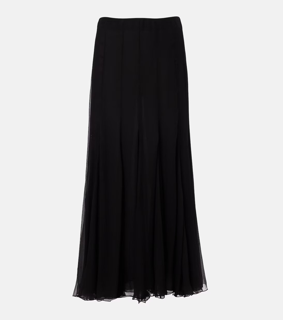 Pleated silk muslin maxi skirt | Mytheresa (US/CA)