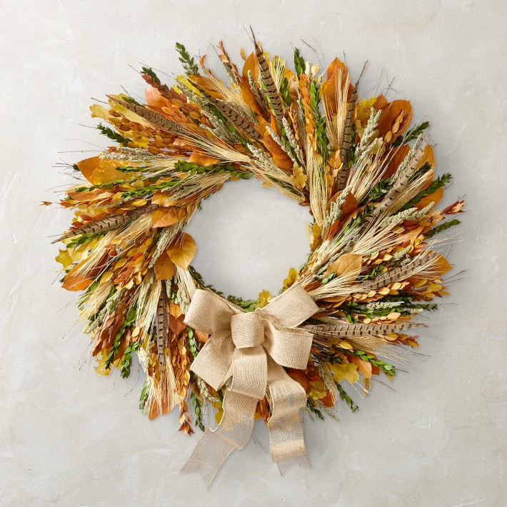Plymouth Live Wreath, 30" | Williams-Sonoma