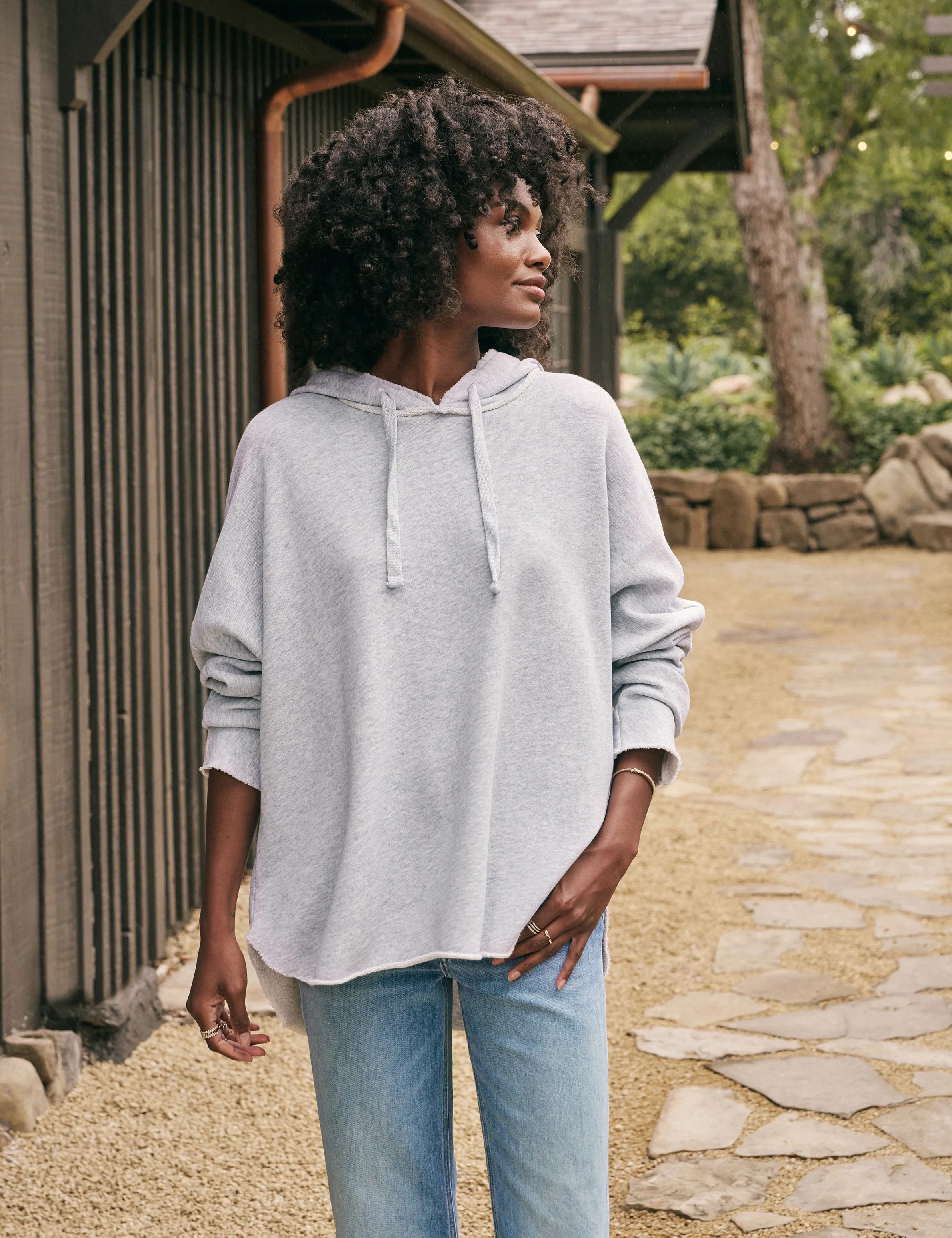 KANE Gray Melange, Triple Fleece | Frank & Eileen