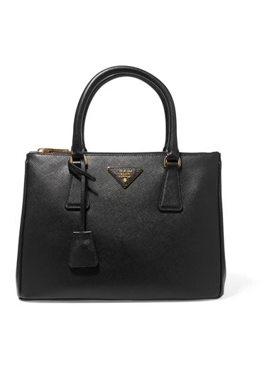 Prada - Galleria Medium Textured-leather Tote - Black | NET-A-PORTER (UK & EU)