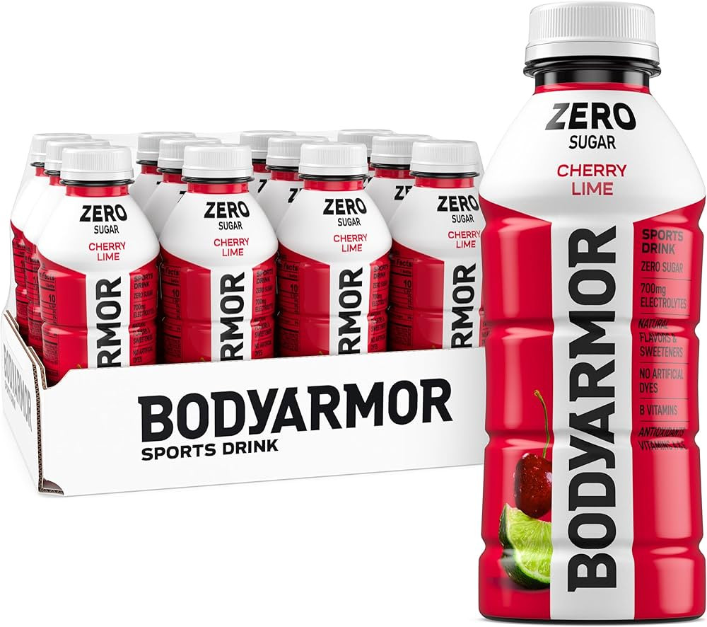 BODYARMOR ZERO Sugar Cherry Lime Electrolyte Drink, Natural Flavors, 16 Fl Oz Bottles (12 Pack), ... | Amazon (US)