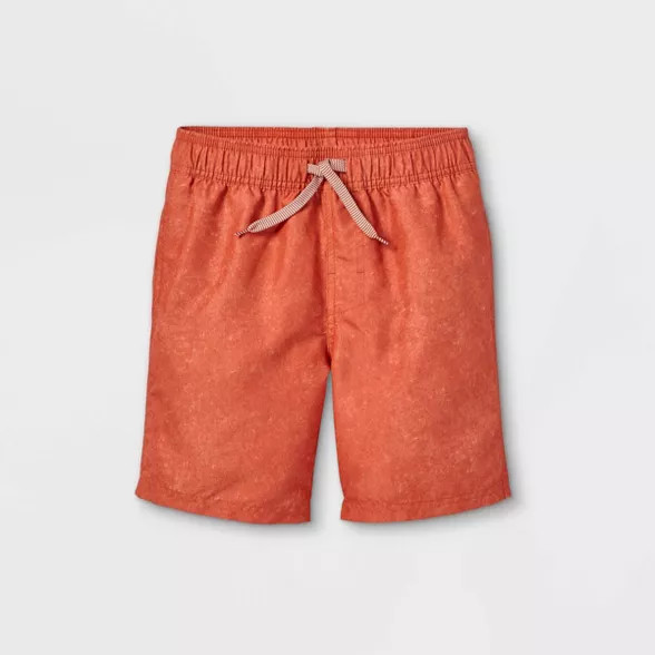 Boys' Solid Swim Shorts - Cat & Jack™ Rust | Target