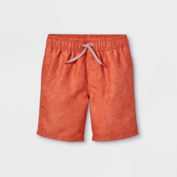 Boys' Solid Swim Shorts - Cat & Jack™ Rust | Target