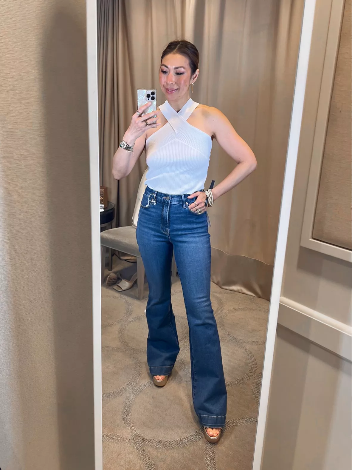 Casey High Waist Ankle Flare Jeans curated on LTK