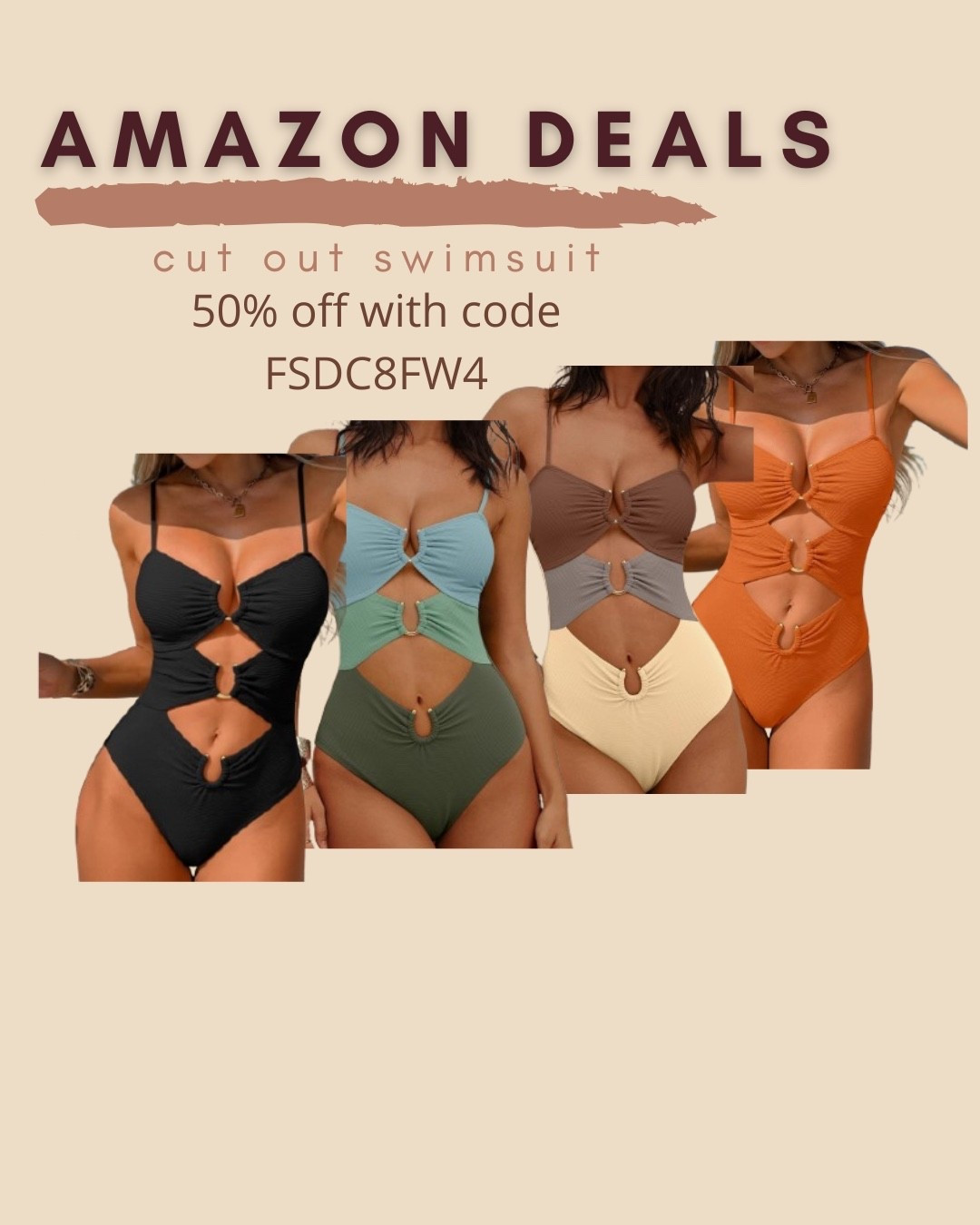 $15 ends 5/26

Amazon fashion
Amazon deals
Cut out swimsuit
One piece swimsuit

#LTKSwim #LTKSaleAlert