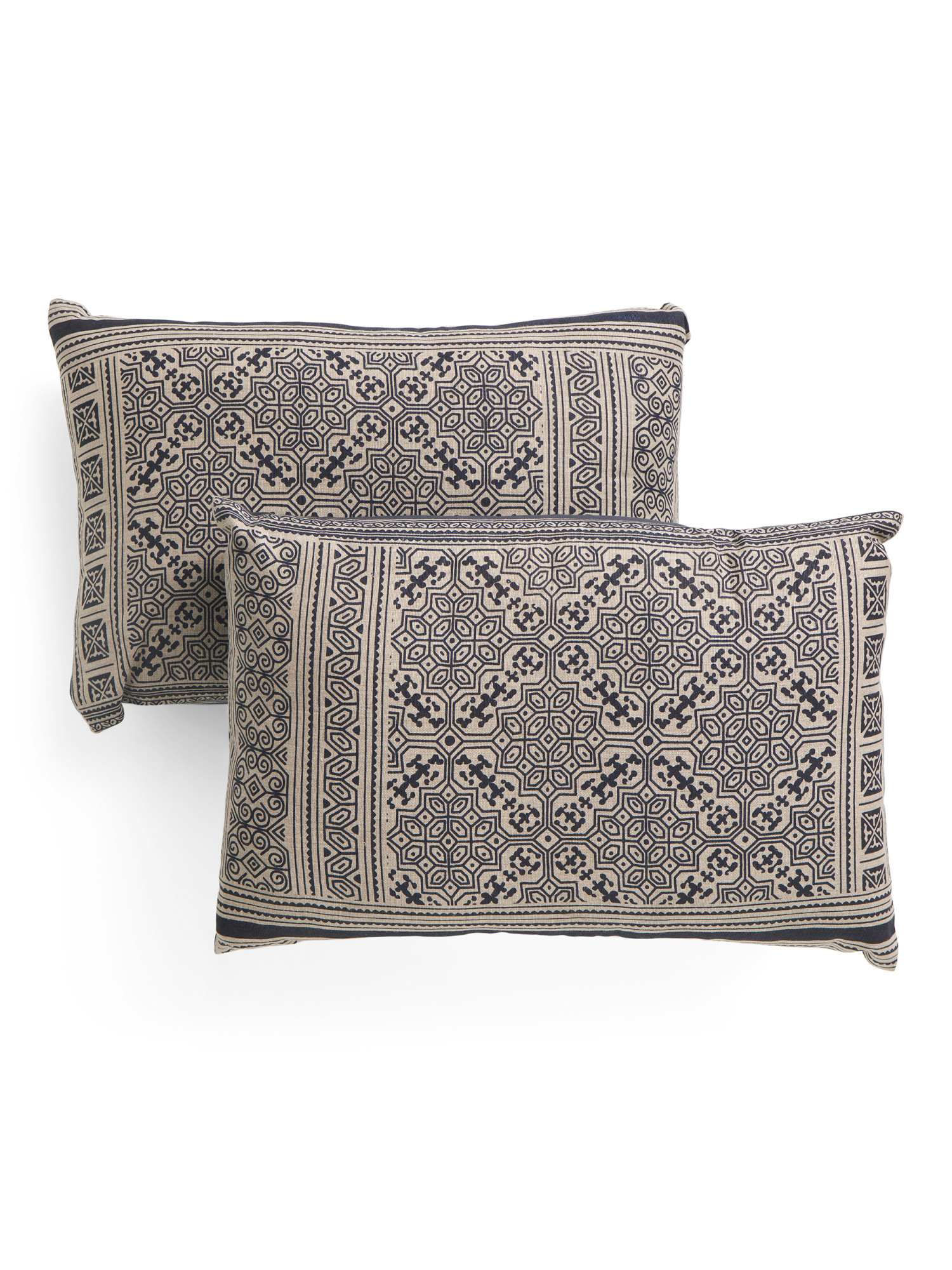 16x24 Set Of 2 Cotton Printed Lumbar Pillow Set | Marshalls