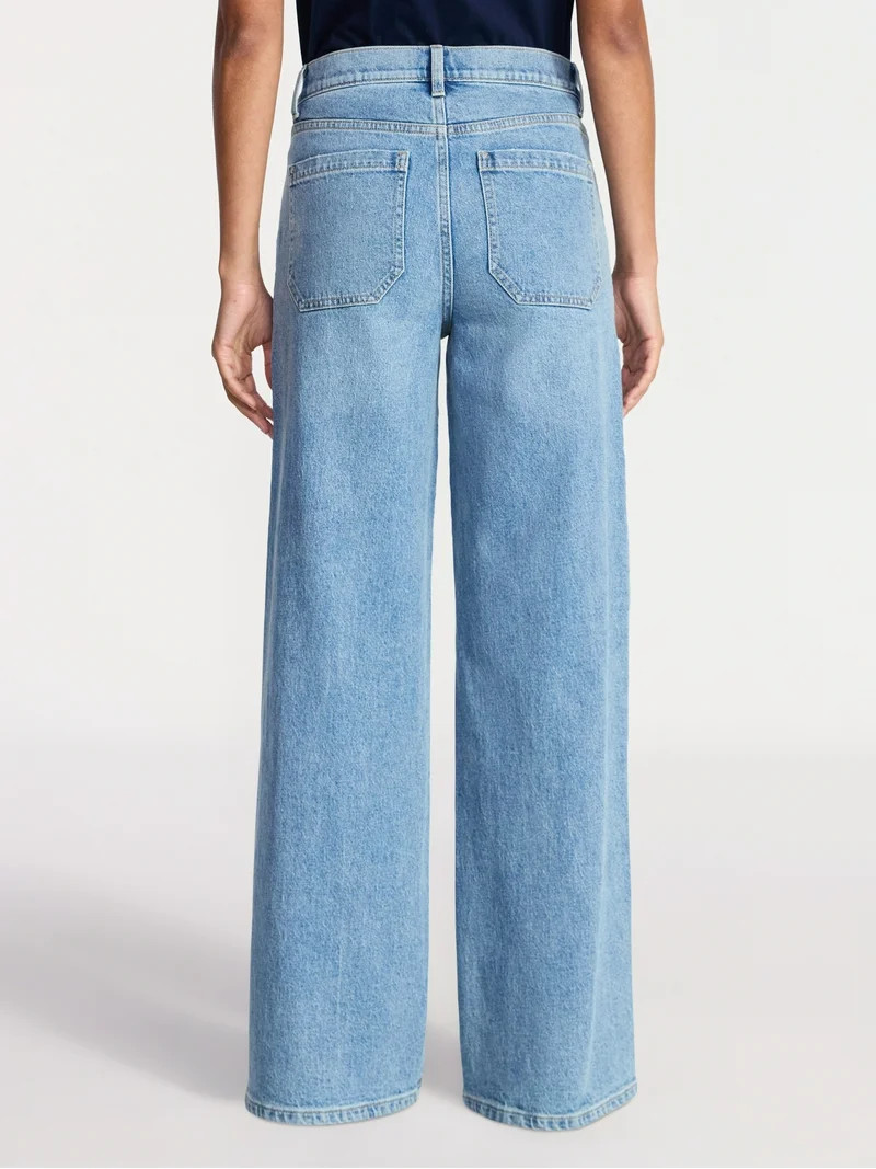 Time and Tru Women's Wide Leg Utility Trousers, 31" Inseam, Sizes 0-20 | Walmart (US)