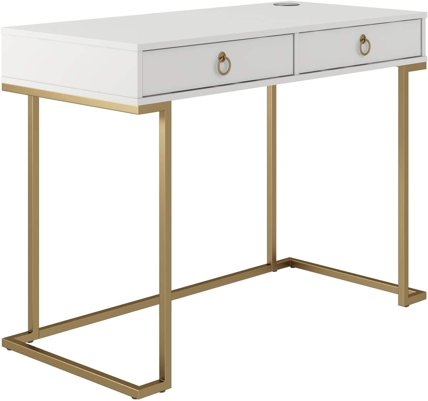 CosmoLiving Camila Writing Desk, White | Amazon (US)