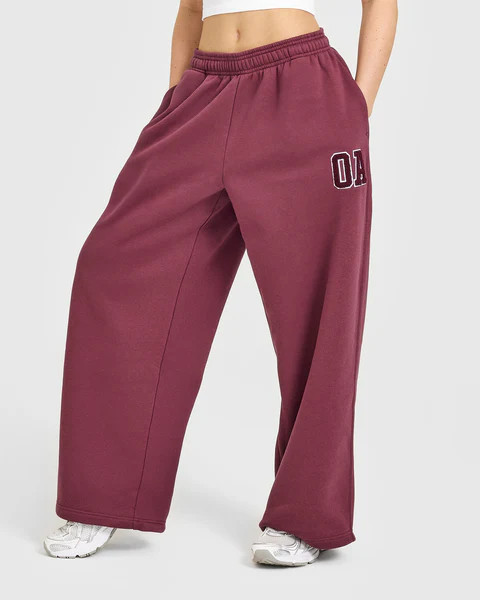 Foundations Oversized Oner 25 Straight Leg Joggers 
 Burnt Maroon | Oner Active (UK / US)