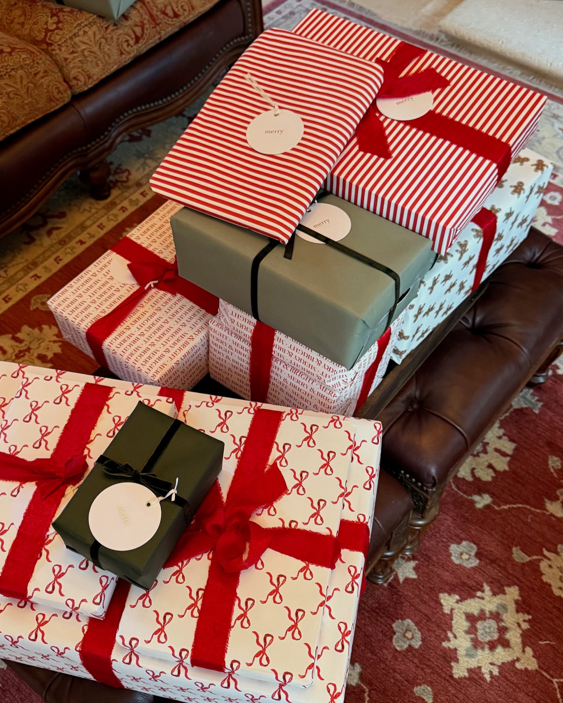 Cutest Christmas wrapping! 🎁🎄🎅🏻 #wrappingpaper #amazonfinds #bow #christmas 

#LTKGiftGuide #LTKHoliday #LTKFindsUnder100